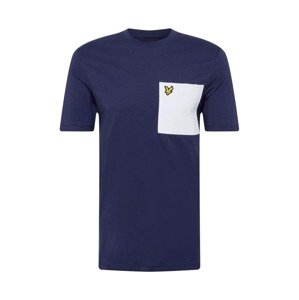 Lyle & Scott Tričko  námořnická modř / bílá