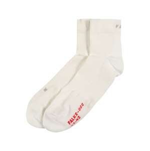 FALKE Sportovní ponožky  bílá / červená