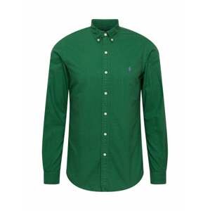 Polo Ralph Lauren Košile 'SLBDPPCS-LONG SLEEVE'  zelená / světle fialová