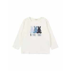 UNITED COLORS OF BENETTON T-Shirt  bílá / světlemodrá / modrá / námořnická modř