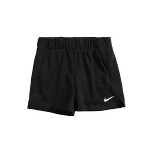 Nike Sportswear Kalhoty  černá / oranžová / bílá