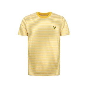 Lyle & Scott Tričko  medová / bílá