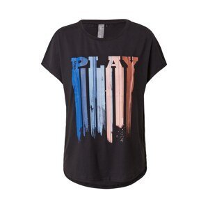 ONLY PLAY Funkční tričko 'JOA'  černá / modrá / rezavě hnědá / světlemodrá / světle růžová