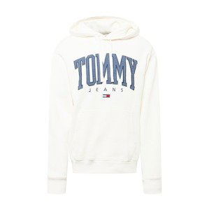 Tommy Jeans Mikina  krémová / kouřově modrá / námořnická modř / bílá / červená