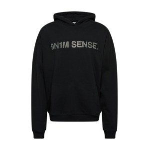 9N1M SENSE Mikina  černá / stříbrná