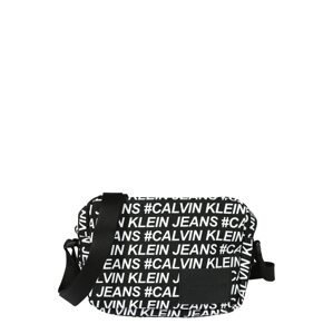 Calvin Klein Jeans Taška přes rameno  bílá / černá