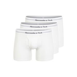 Abercrombie & Fitch Boxerky  offwhite / šedá / černá