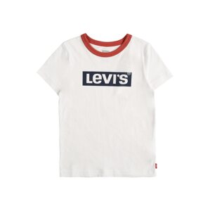 LEVI'S Tričko  bílá / noční modrá / červená