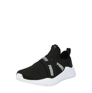 PUMA Slip on boty  černá / bílá