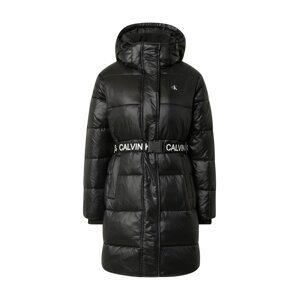 Calvin Klein Jeans Zimní kabát  černá / bílá