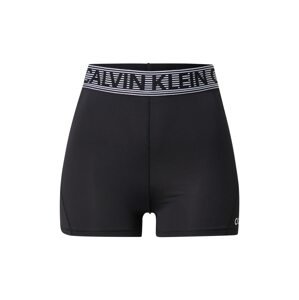Calvin Klein Performance Sportovní kalhoty  bílá / černá
