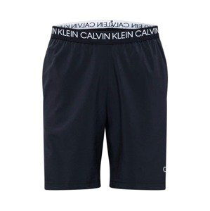 Calvin Klein Performance Sportovní kalhoty  černá / bílá