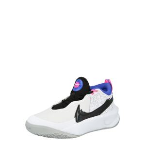 NIKE Schuhe 'Team Hustle D 10 SE'  bílá / černá / královská modrá / růžová / šedá