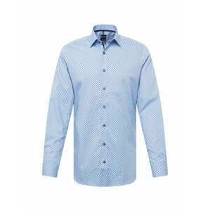 OLYMP Košile 'Level 5'  světlemodrá / námořnická modř