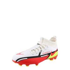 NIKE Sportovní boty 'Phantom GT2 Academy'  bílá / černá / červená / svítivě žlutá
