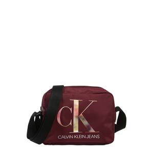 Calvin Klein Jeans Taška přes rameno  malinová / černá / mix barev