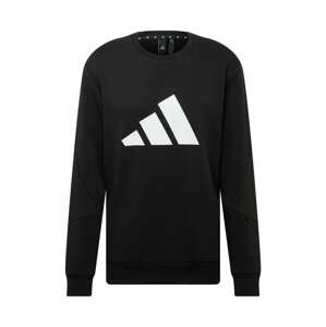 ADIDAS PERFORMANCE Sportovní mikina  černá / bílá