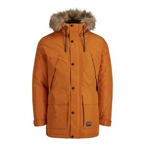 JACK & JONES Zimní parka  tmavě oranžová