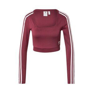 ADIDAS ORIGINALS Tričko  burgundská červeň / bílá