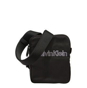 Calvin Klein Taška přes rameno  černá / bílá / tmavě šedá