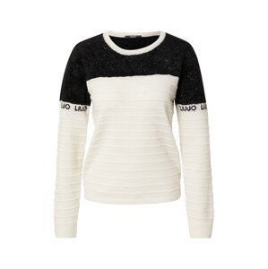 LIU JO JEANS Pullover  bílá / černá