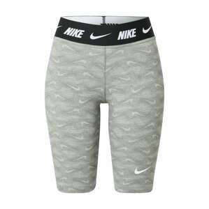 Nike Sportswear Kalhoty  šedá / světle šedá / černá / bílá