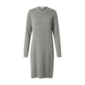 EDC BY ESPRIT Úpletové šaty  šedý melír