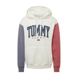 Tommy Jeans Mikina  slonová kost / chladná modrá / růžová