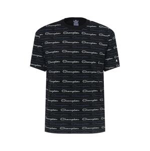 Champion Authentic Athletic Apparel Tričko  černá / bílá / modrá