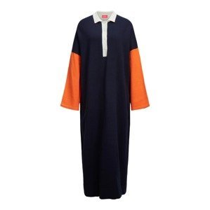 JJXX Úpletové šaty 'Josie'  oranžová / bílá / modrá