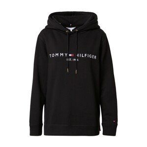 TOMMY HILFIGER Mikina 'TH ESS HILFIGER HOODIE LS'  černá