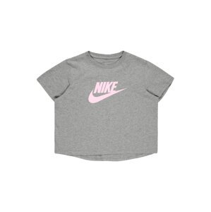 Nike Sportswear Tričko  šedá / světle růžová