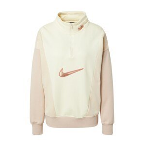 Nike Sportswear Sweatshirt  bílá / pudrová