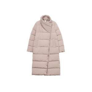 MANGO Zimní kabát  pastelová fialová