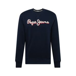 Pepe Jeans Mikina 'LAMONT'  marine modrá / bílá / červená