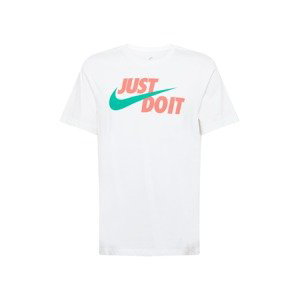 Nike Sportswear Tričko  bílá / zelená / melounová