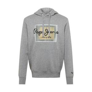 Pepe Jeans Sweatshirt 'IÑAKI'  režná / světle šedá / černá / bílá