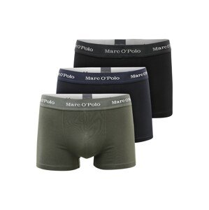 Marc O'Polo Boxerky  černá / noční modrá / bílá / khaki