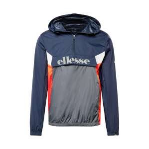ELLESSE Sportovní bunda  námořnická modř / bílá / stříbrně šedá / tmavě oranžová / jasně oranžová