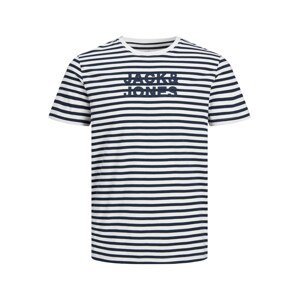 Jack & Jones Junior Tričko 'Vardant'  námořnická modř / bílá