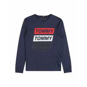 TOMMY HILFIGER Tričko  námořnická modř / bílá / červená / černá