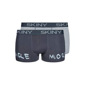 Skiny Boxerky  námořnická modř / šedý melír