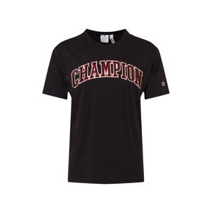 Champion Authentic Athletic Apparel Tričko  černá / červená / bílá