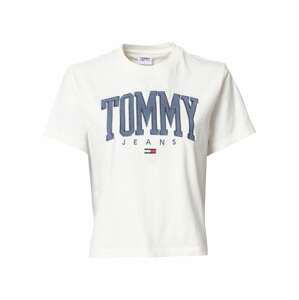 Tommy Jeans Tričko  chladná modrá / bílá