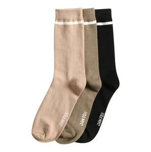 DAN FOX APPAREL Socken  béžová / černá / khaki / bílá