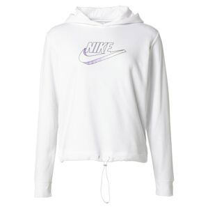 Nike Sportswear Mikina  bílá / tmavě fialová