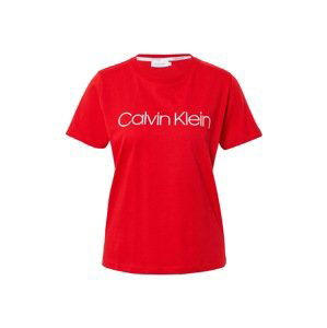 Calvin Klein Tričko  červená / bílá