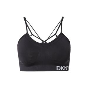 DKNY Performance Sportovní podprsenka  černá / bílá