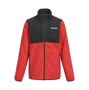 Jack & Jones Junior Fleecová mikina  červená / černá / bílá