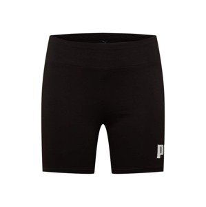 PUMA Sportovní kalhoty 'Essentials'  černá / bílá